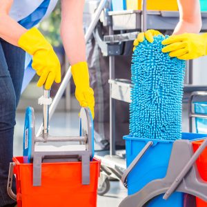 Mopping floor